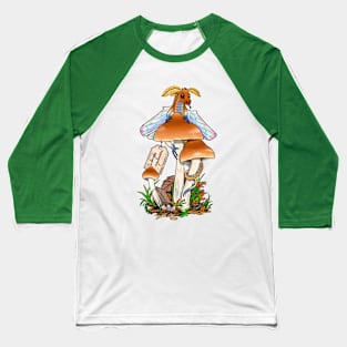 Flying Saucer Dragün Baseball T-Shirt